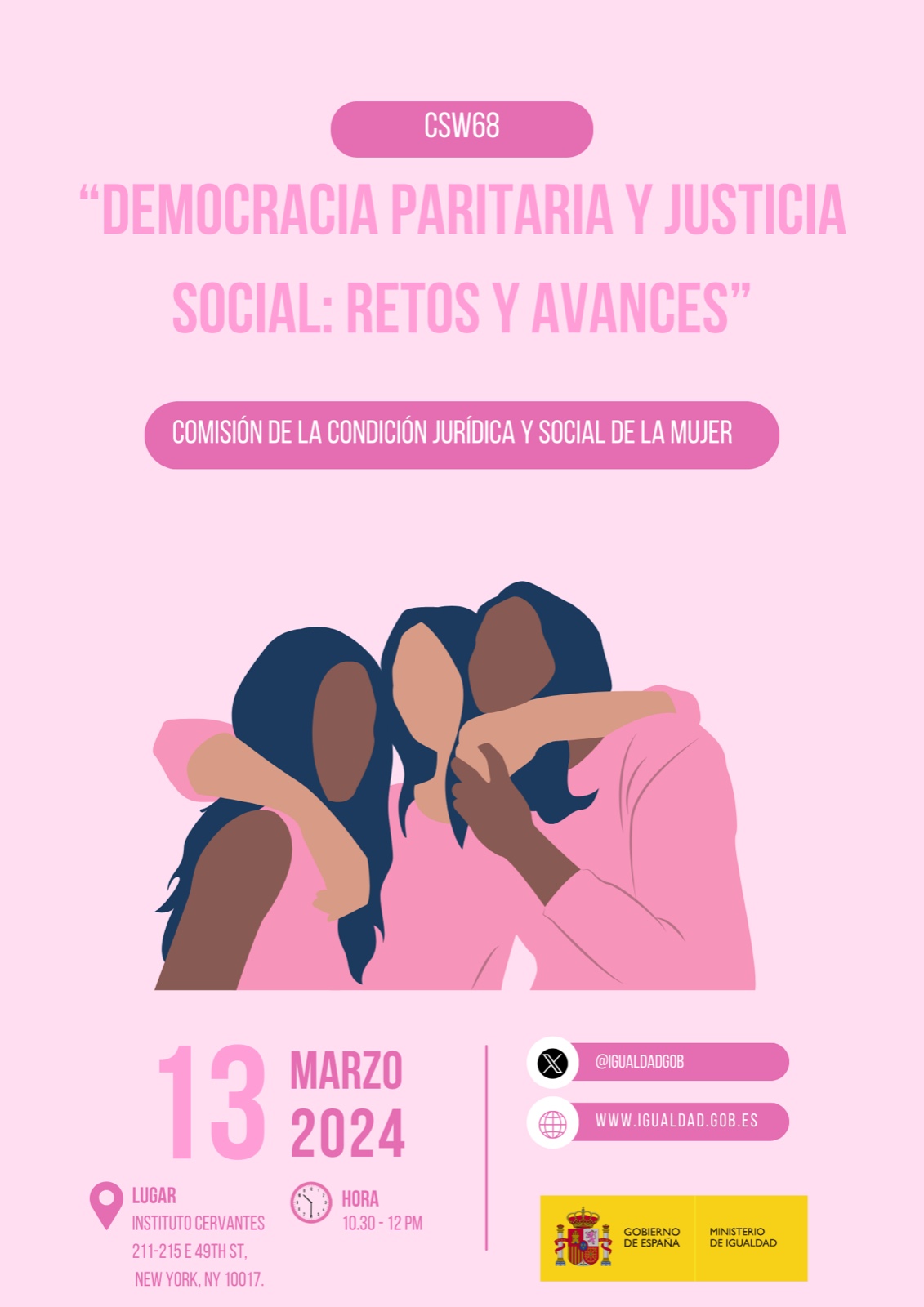 Encuentro Democracia paritaria y justicia social 2024.